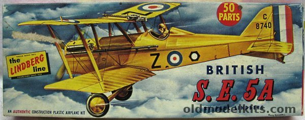 Lindberg 1/48 British SE-5a Scout, 532-69 plastic model kit